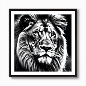 Lion art 84 Art Print