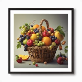 Basket Of Fruit 1 Art Print