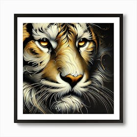 Tiger Painting Art Print