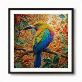 Colorful Bird Art Print