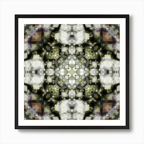 Gray Pattern Alcohol Ink 1 Art Print