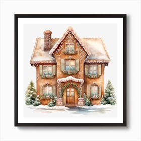 Gingerbread House 5 Art Print