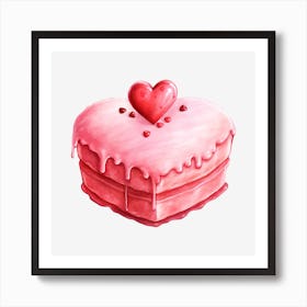 Valentine'S Day Cake 11 Art Print