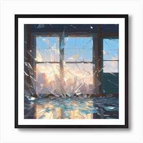 Shattered Glass 8 Art Print