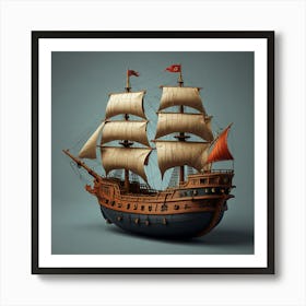 Default Create Unique Design Of Ship 0 Art Print
