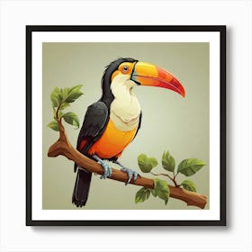 Toucan art print 4 Art Print