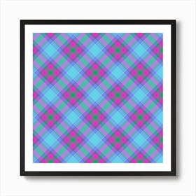 Plaid Fabric 71 Art Print