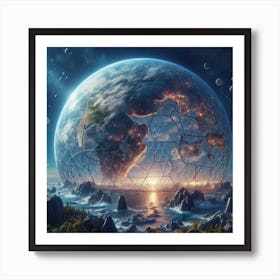 Earth In Space 28 Art Print