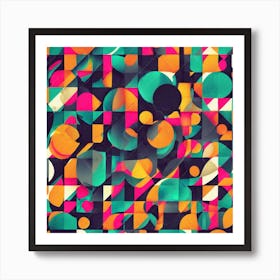 Abstract Geometric Pattern Art Print