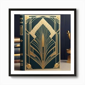 Deco Book Cover 1 Art Print