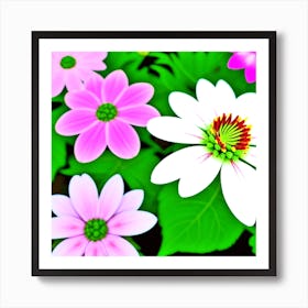 Pink Flowers 1 Art Print