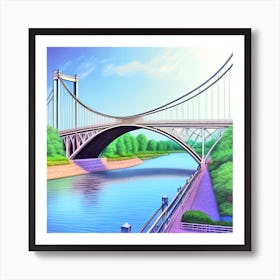Bridge Over The River 5 Art Print