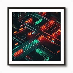 Abstract Cityscape Art Print