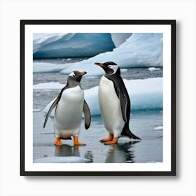 Antarctic Penguins 1 Art Print