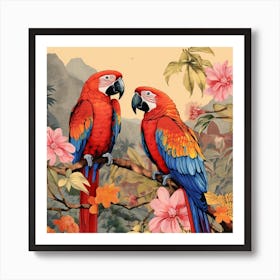 Bird In Nature Macaw 2 Art Print