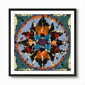 Turkish Echo of Prisms Tile Art Print