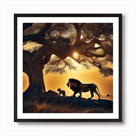 Lion King 8 Art Print