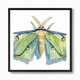 Moth Painting Art Print