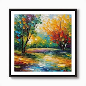 Autumn Trees 12 Art Print