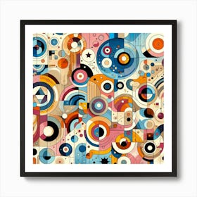 Abstract Geometric Pattern42 Art Print