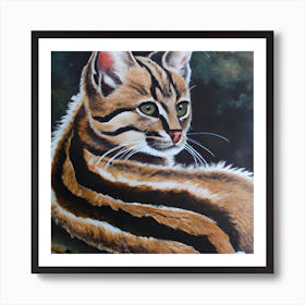 Beautiful Wild Cat Art Print