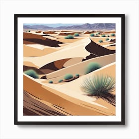 Desert Landscape 13 Art Print