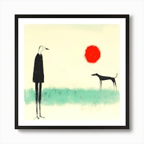 Dogs And Their People XIX Art Print