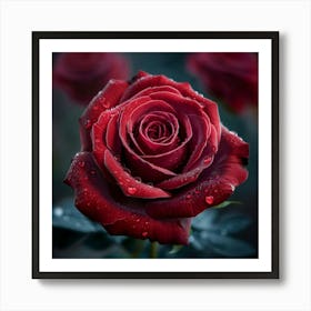 Blood Rose Art Print