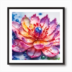 Lotus Flower Art Print