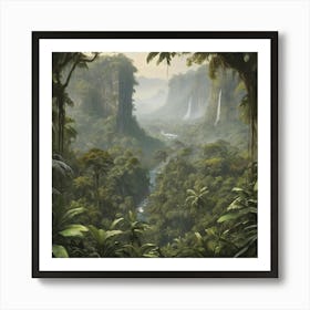 Jungle paintings art print 1 Art Print