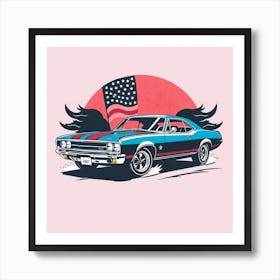 American Car 2 Art Print