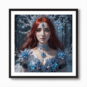 Snow Fairy Art Print