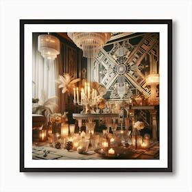 Deco Living Room Art Print