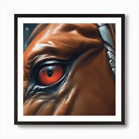 Eye Of A Horse 45 Art Print