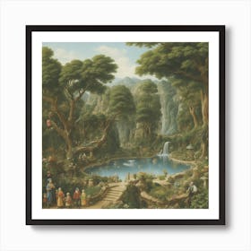 Garden In The Forest Art Print