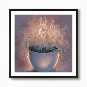 Pot Of Flowers Art Print