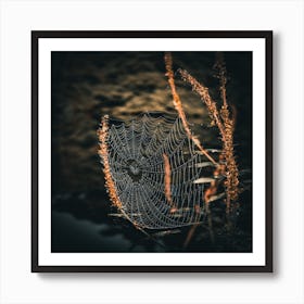 Spider Web Art Print