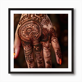 Mehndi Design 2 Art Print