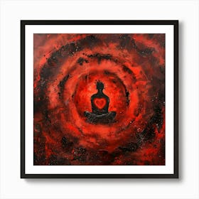 Meditative Heart Art Print