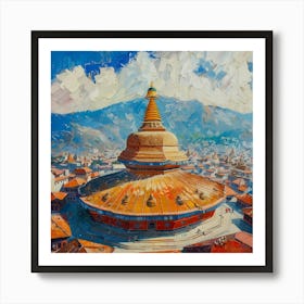 Tibetan Temple 2 Art Print