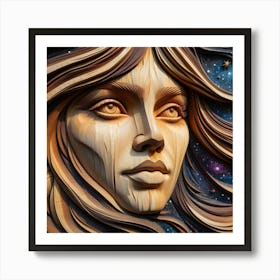 Wood Carving Art Print