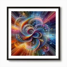 Abstract Fractal Art Poster