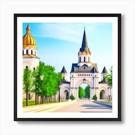 Cathedral Of Saint Petersburg 2 Art Print