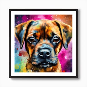 Boxer Dog Painting 1 Art Print