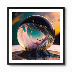 Water Sphere Art Print