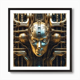 Futuristic Woman 71 Art Print