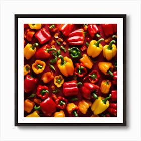 Colorful Peppers 97 Art Print