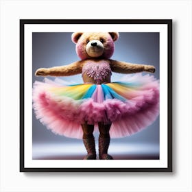 Teddy Bear dancer Art Print