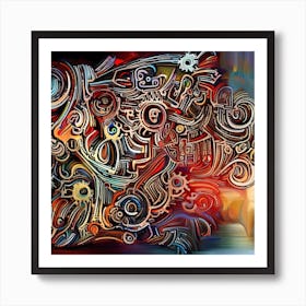 Abstract Painting 23 Art Print