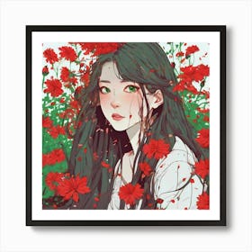 Flower Girl Art Print